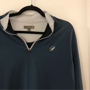 Peter Millar Blue Quarter-Zip Jacket